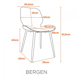 Cadeira Bergen - Caramelo