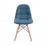 Cadeira Eames DSW Linho - Azul