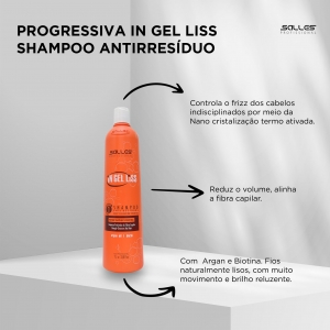 Shampoo Anti Resíduo In Gel Liss Salles Profissional 1lt