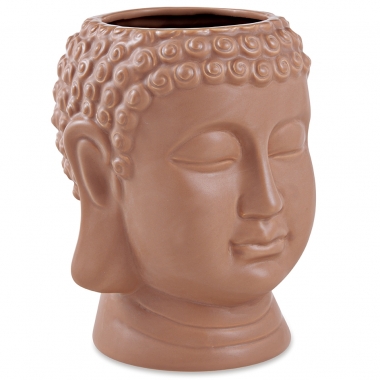 Cachepot Buda Terracota em Ceramica 21cm