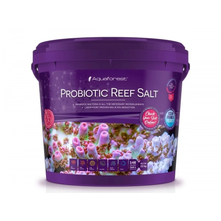 Aquaforest Probiotic Reef Salt Balde 22kg Sal marinho