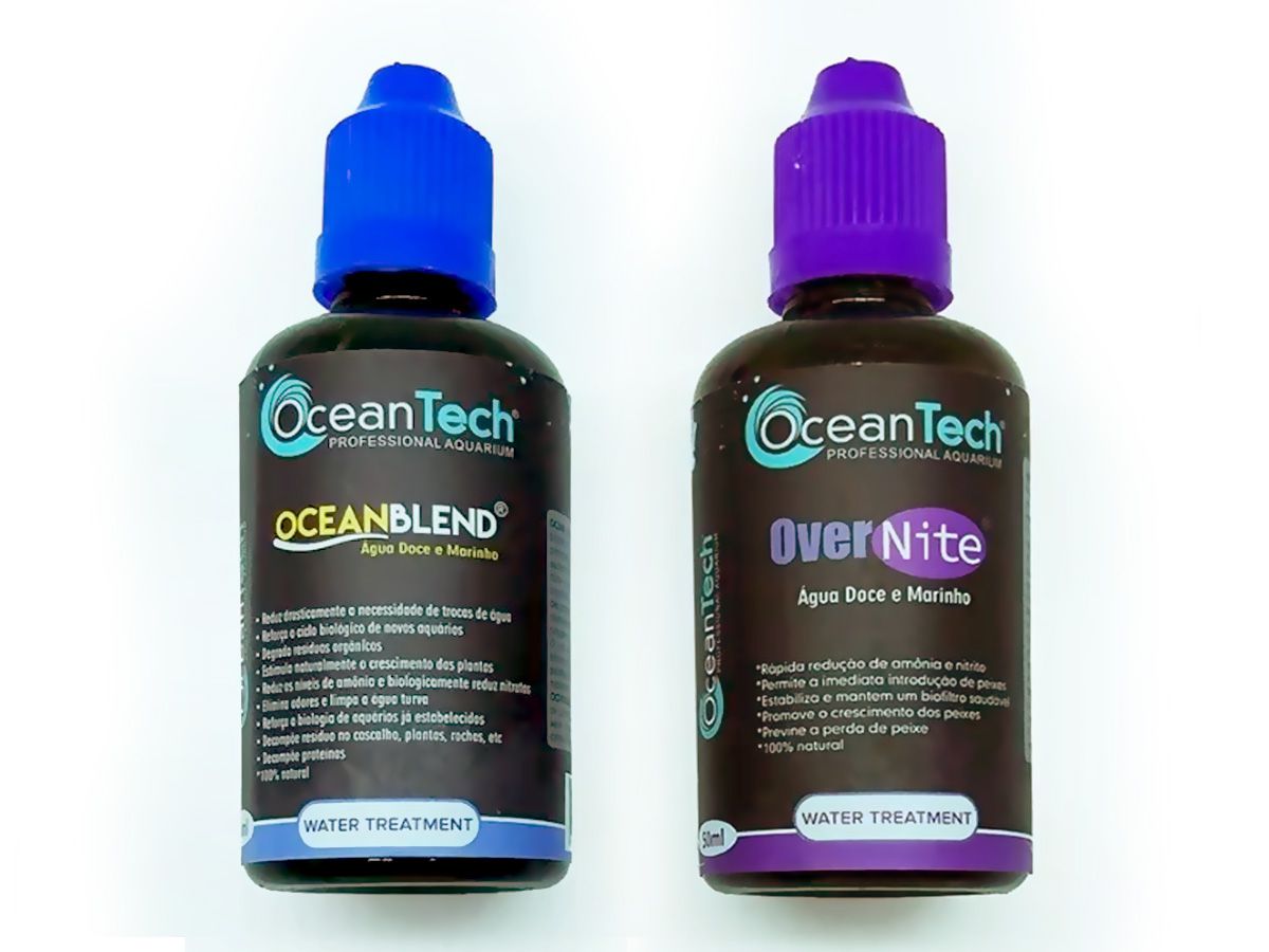Kit Ocean Tech - Ocean Blend 50ml + Over Nite 50ml Aquario