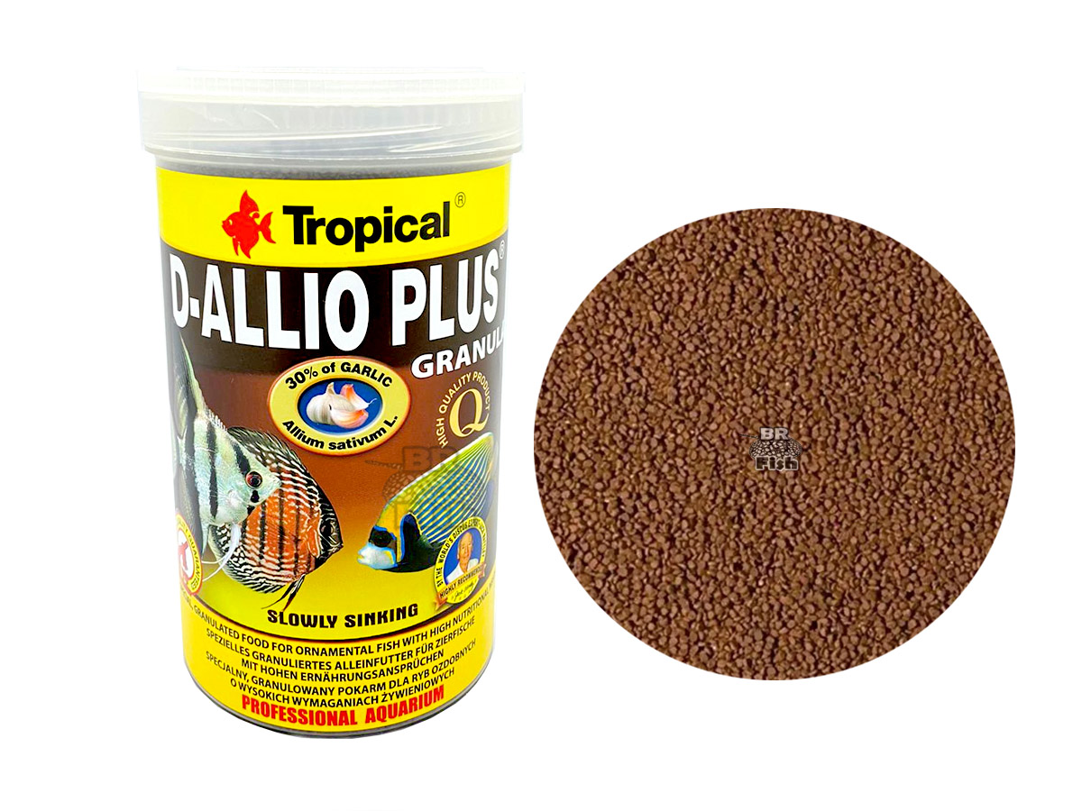 Ração Tropical D-allio Plus Granulat 600g Alho P/ Peixes