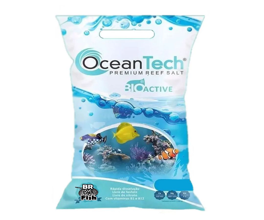 Sal Marinho Ocean Tech 20kg Reef Active Á Pronta Entrega