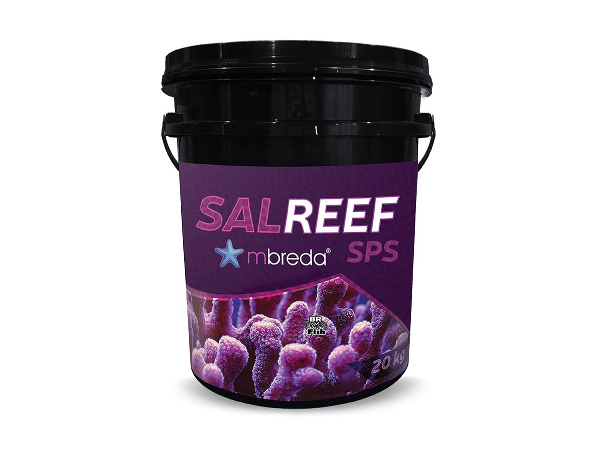 Sal Reef SPS Mbreda Aquários Marinhos Corais 20 Kg Balde