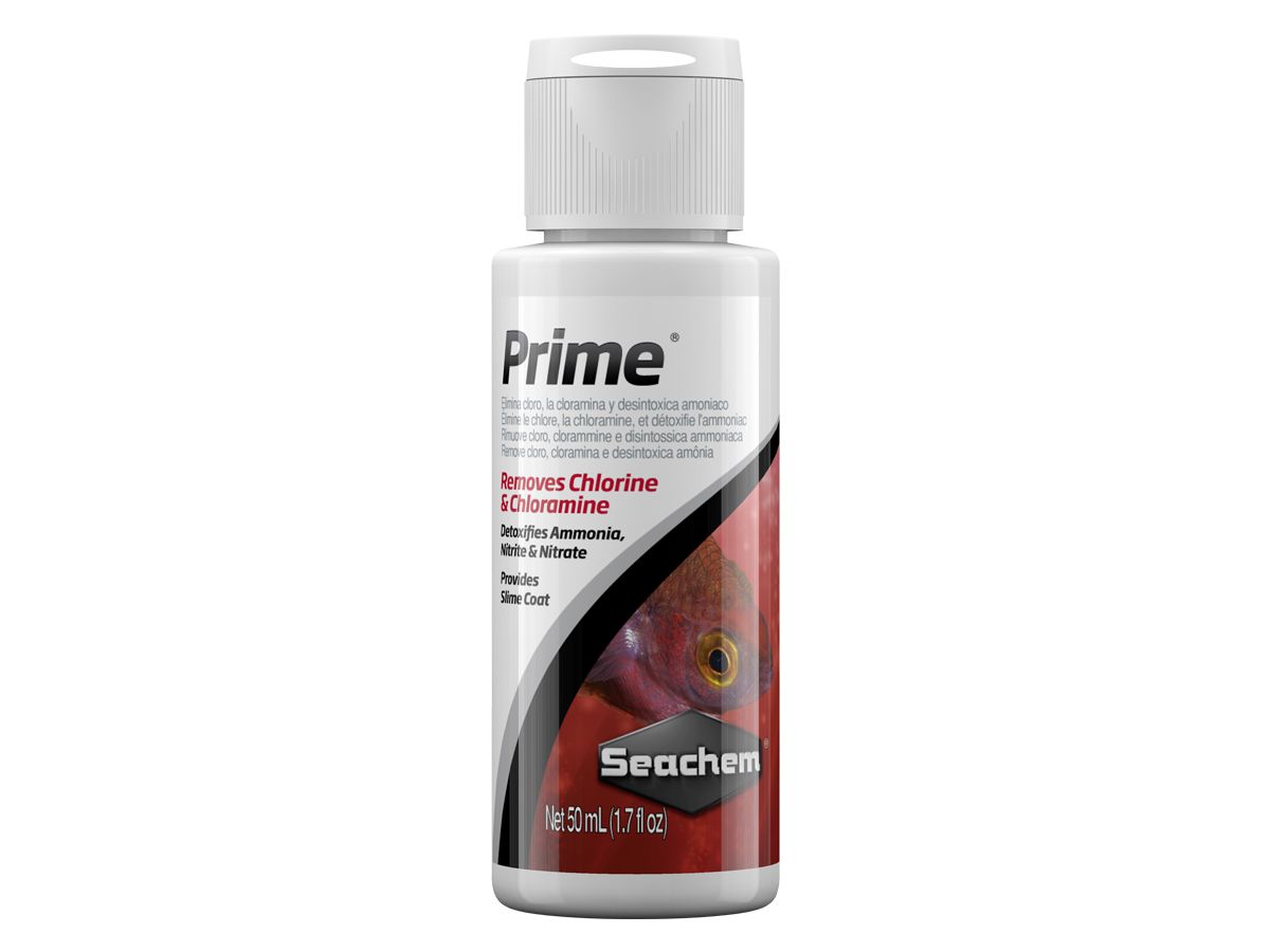 Seachem Prime 50ml - Remove Amônia, Cloro E Metais Pesados