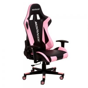 Cadeira Gamer MaxRacer Skilled Rosa - Foto 1