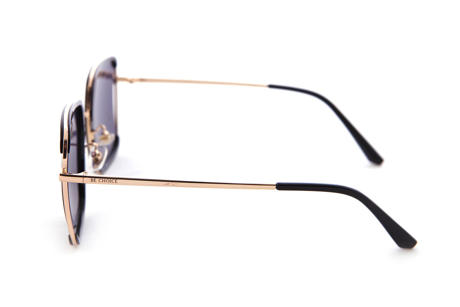 Óculos BE CHOICE Feminino Preto com Dourado Polarizado