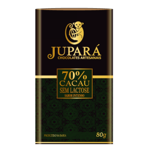 Chocolate Jupará - 70% Cacau Sem Lactose - 80g (Novo)