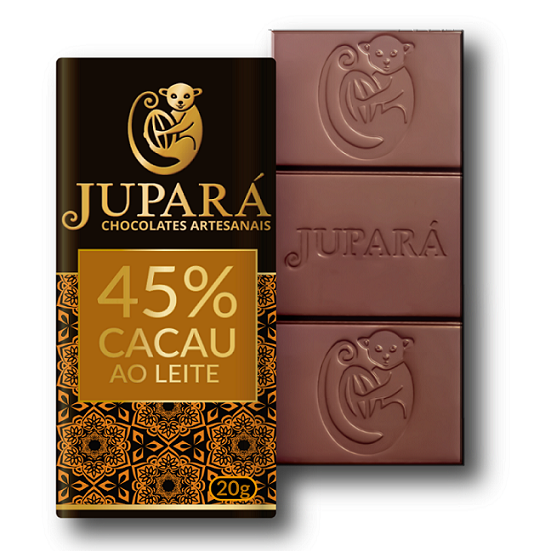 Chocolate Jupará 45% Cacau Ao Leite - 20g