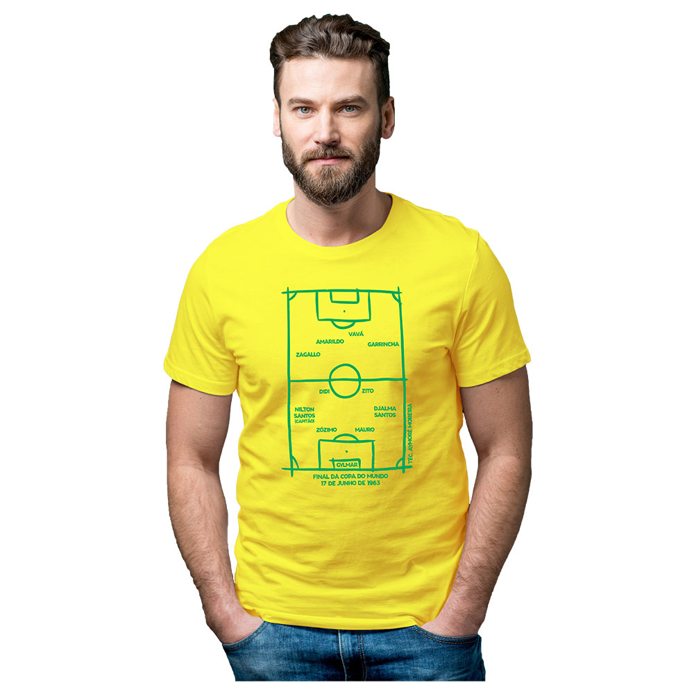Camiseta Brasil Bicampeão Copa do Mundo 1962