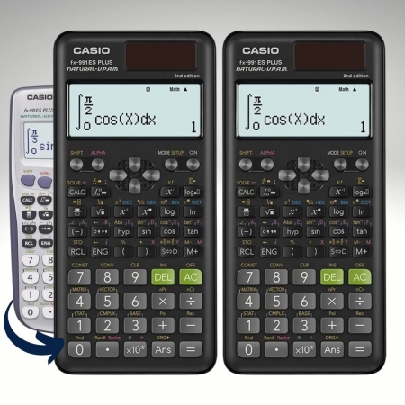 Kit 2 Calculadora Científica Casio com 417 Funções Fx-991ES Plus