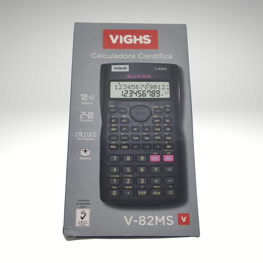 Calculadora Científica 240 funções 10+2 Dígitos V82MS