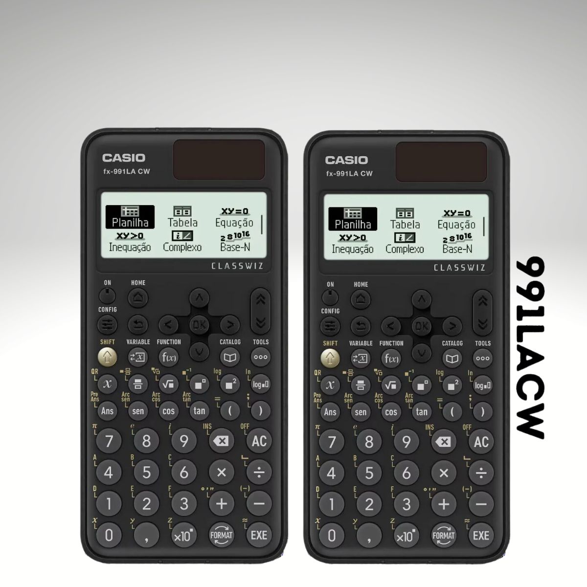 Kit com 2 Calculadoras Científica 553 Funções+planilha, Fx-991lacw Casio