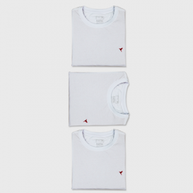 KIT 3 Camisetas (Todas Brancas)