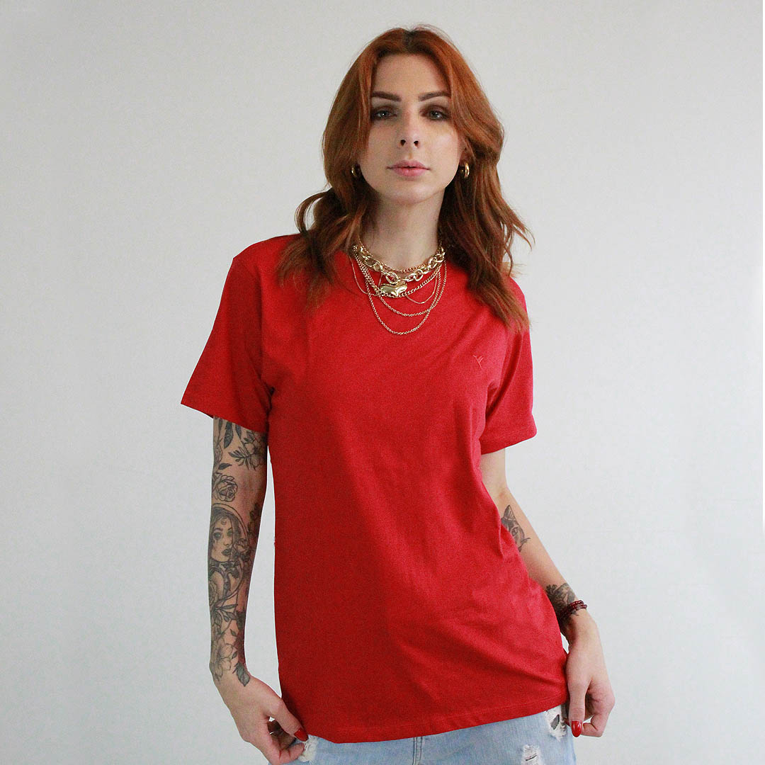 Camiseta Vermelha Masculina/Feminina Líria