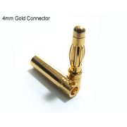 Conector Bullet 4mm - Par Macho e Femea