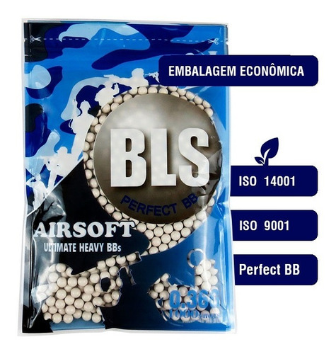 Munição Airsoft Bls Bbs 6mm 0.36g 1000un Pacote Esferas F-BBS36