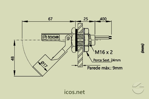 Sensor de Nivel LA26M-40