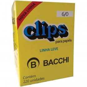 CLIPS METÁLICOS BACCHI Nº 6/0 220UN