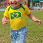 Body para Bebê Bandeira do Brasil