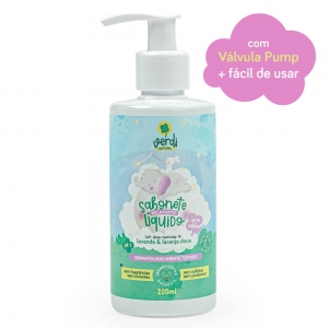 Kit 3 Sabonetes Líquido e Shampoo Infantil Relaxante com Óleos Essenciais de Lavanda e Laranja Doce