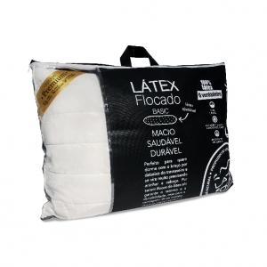 Travesseiro BASIC PREMIUM - LATEX em flocos CAPA hipoalergenica