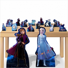Kit Decoração Festa Aniversário Totem Display Frozen 2 com 15 Peças