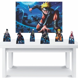 Kit 6 Displays de Mesa e Painel Naruto