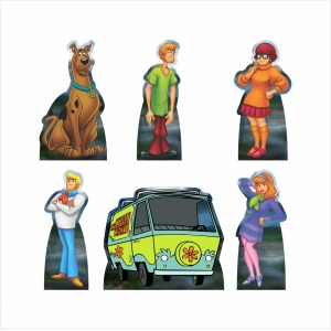 Kit 6 Displays de Mesa e Painel Scooby Doo