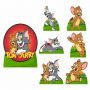 Kit Decoração de Festa Totem Display 8 peças Tom e Jerry