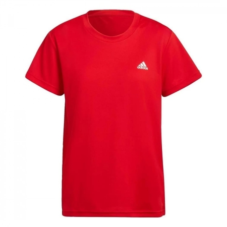 Camiseta Adidas Small Logo Feminino Vermelho