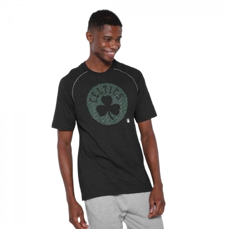 Camiseta NBA Especial Boston Celtics Masculino Preto e Verde