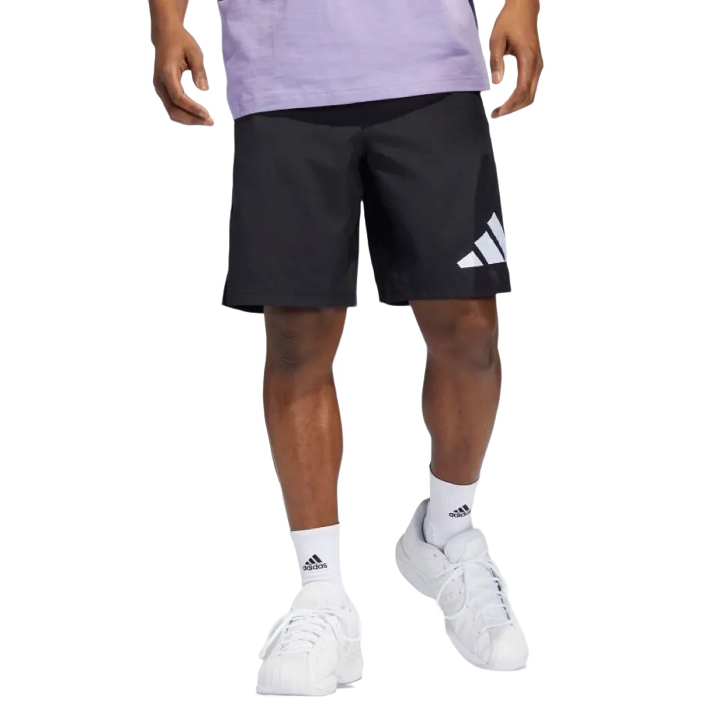 Bermuda Adidas Baskerball Value Masculino Preto e Branco