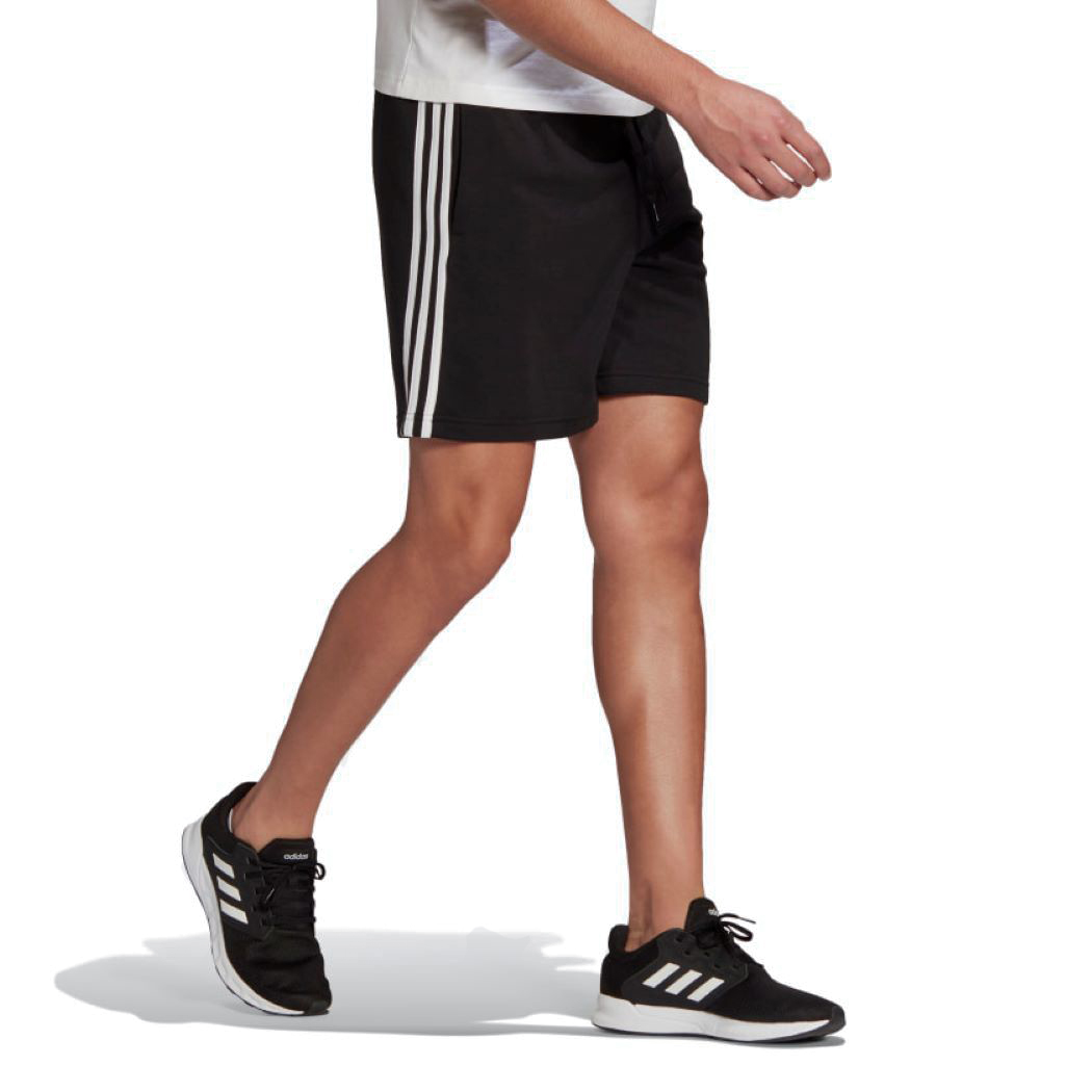 Bermuda Adidas Essentials 3-Stripes Masculino Preto e Branco