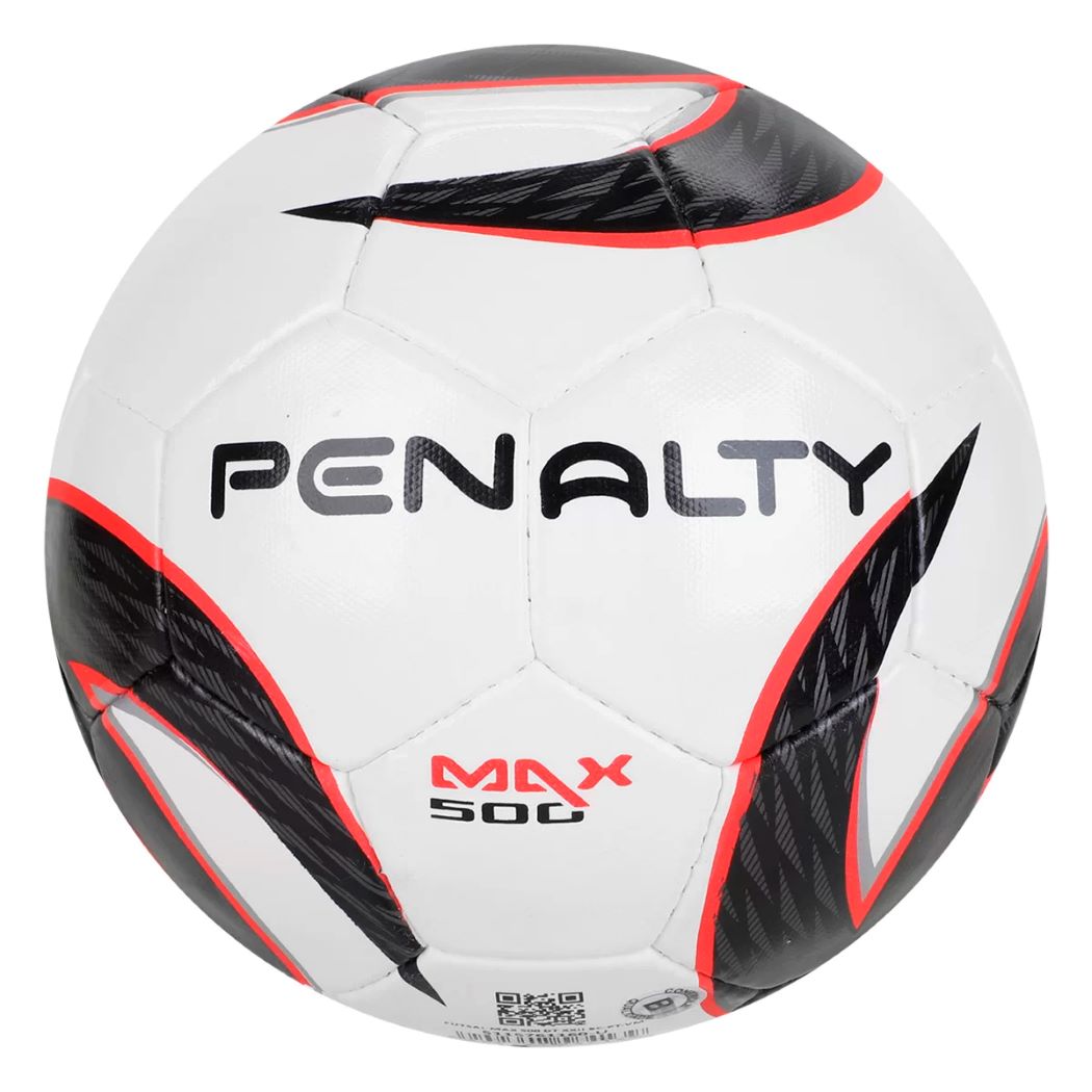 Bola de Futsal Penalty Max 500 XXII Branco e Preto