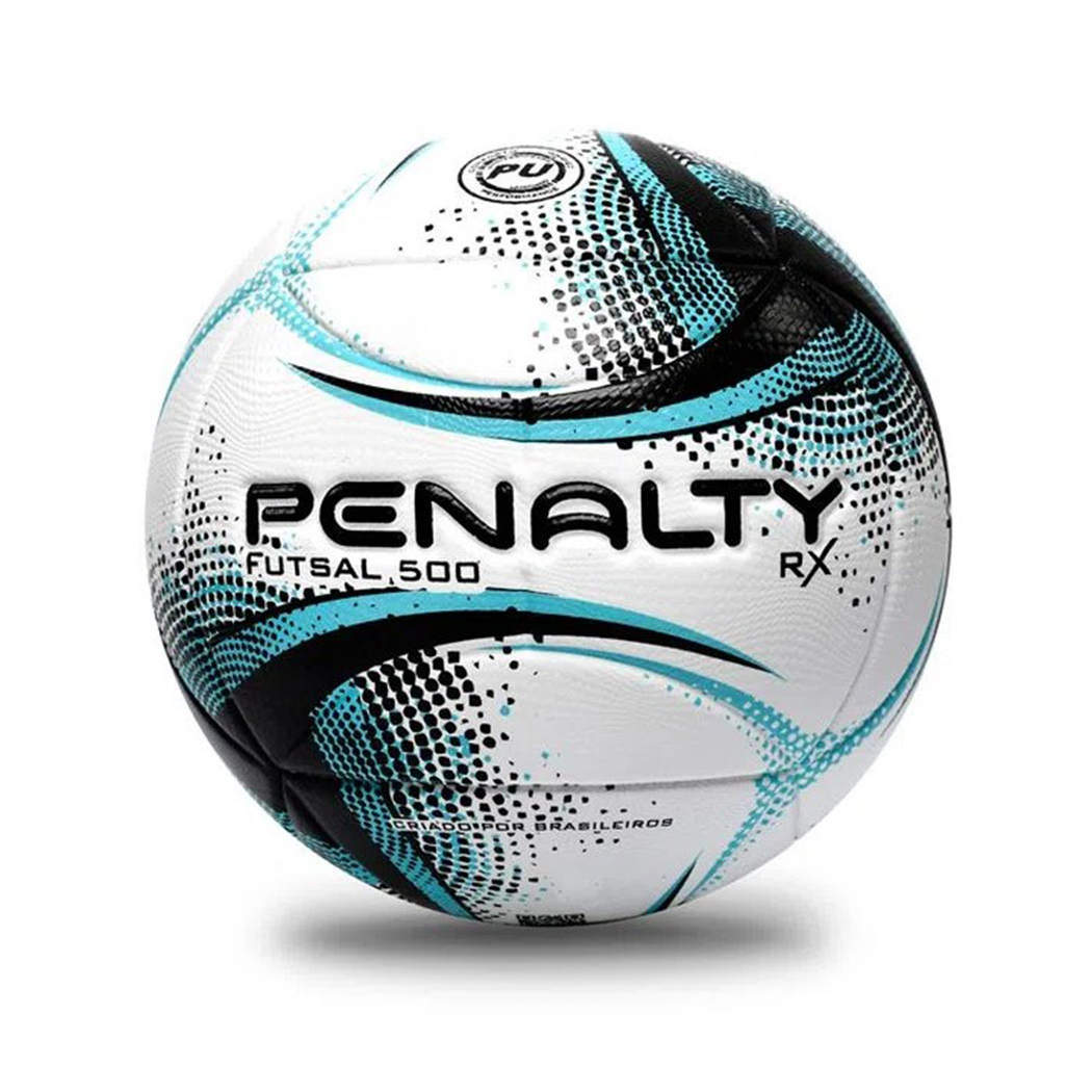 Bola de Futsal Penalty RX 500 XXI Preto e Azul