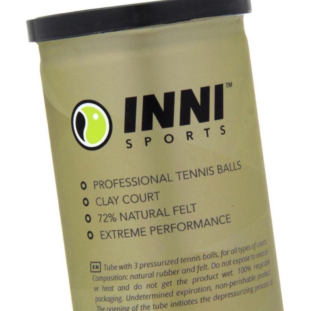 Bola de Tênis Inni Grand Clay Premium Amarelo
