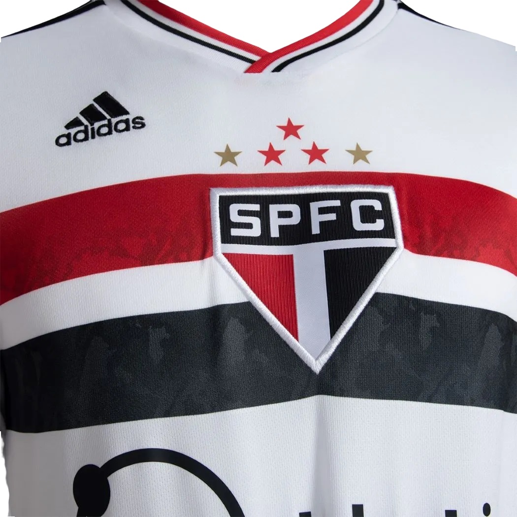 Camisa São Paulo I 2022 Masculino Branco e Vermelho