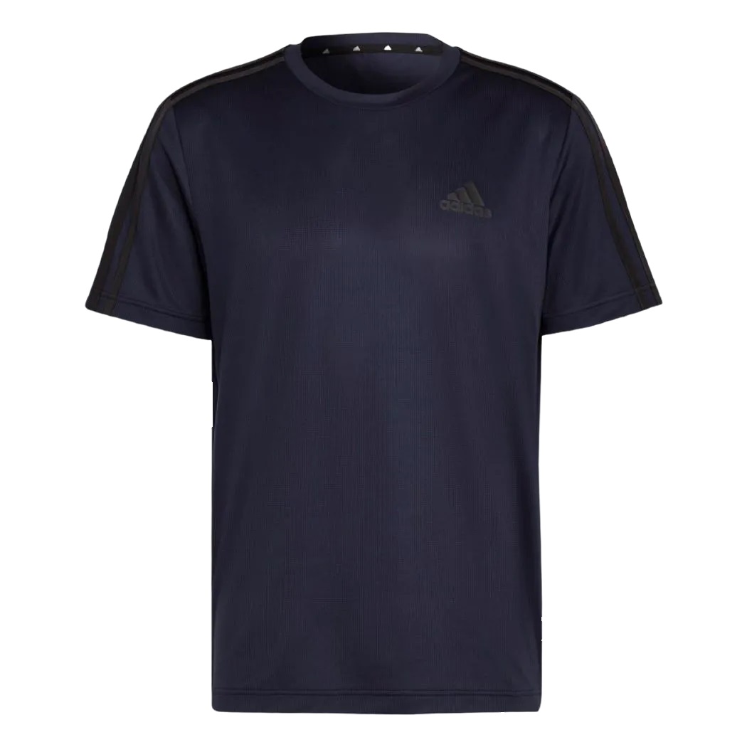 Camiseta Adidas Designed 2 Move 3-Stripes Masculino Azul Marinho