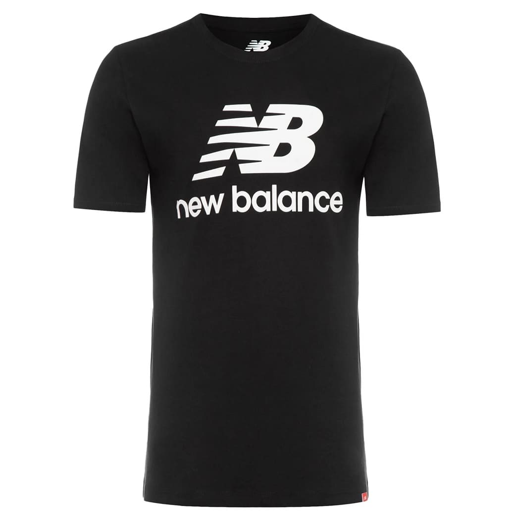 Camiseta New Balance Essentials Masculina Preto e Branco