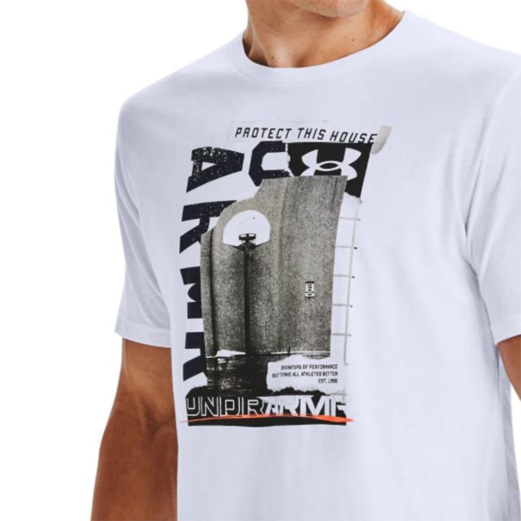Camiseta Under Armour BasketBall PhotoReal Masculina Cinza