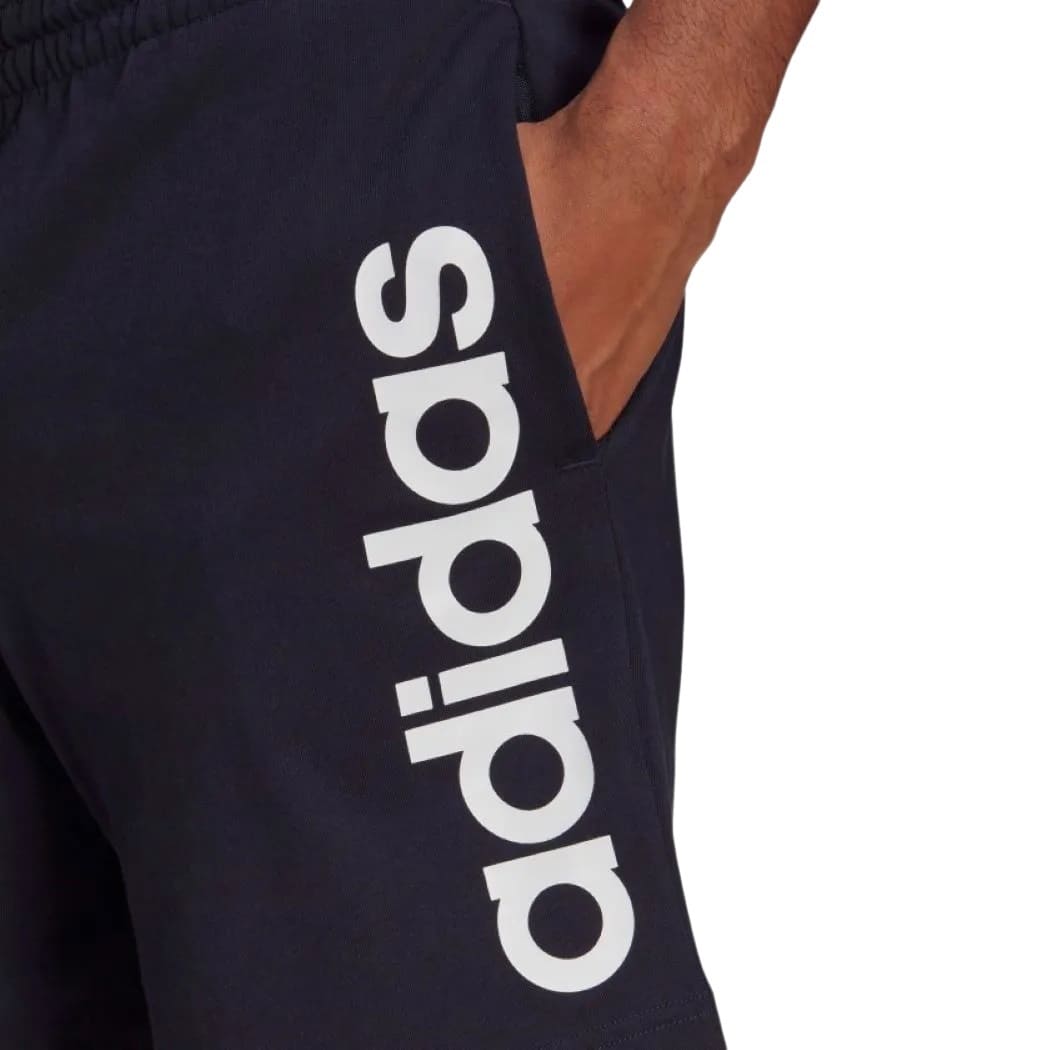 Shorts Adidas Essentials Linear Logo Masculino Azul Marinho