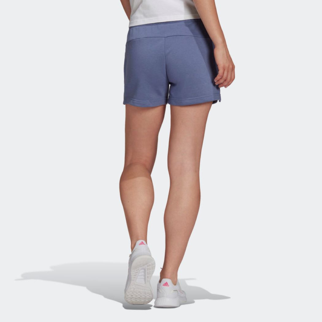 Shorts Adidas Logo Linear Feminino Roxo