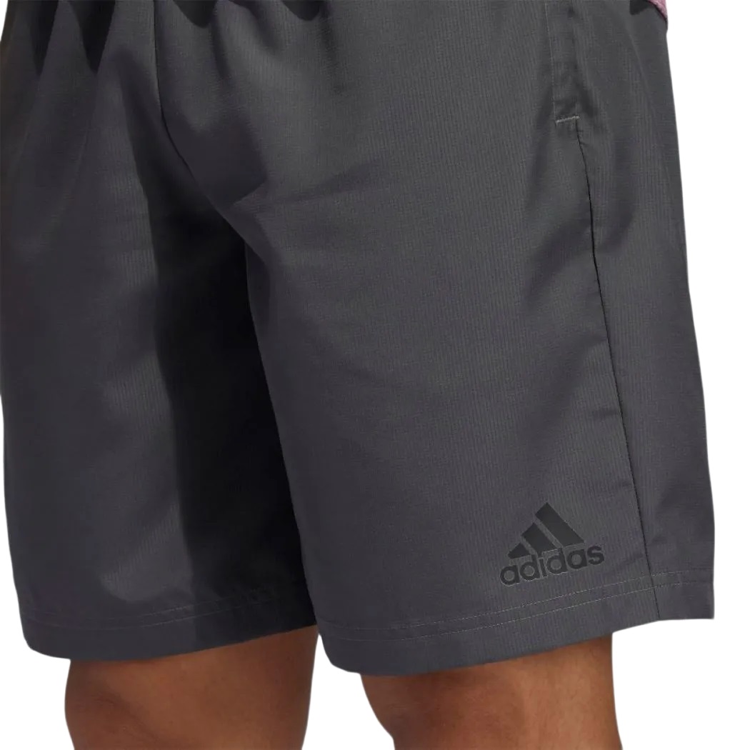 Shorts Adidas Malha Colorblock Aeroready Cinza e Preto