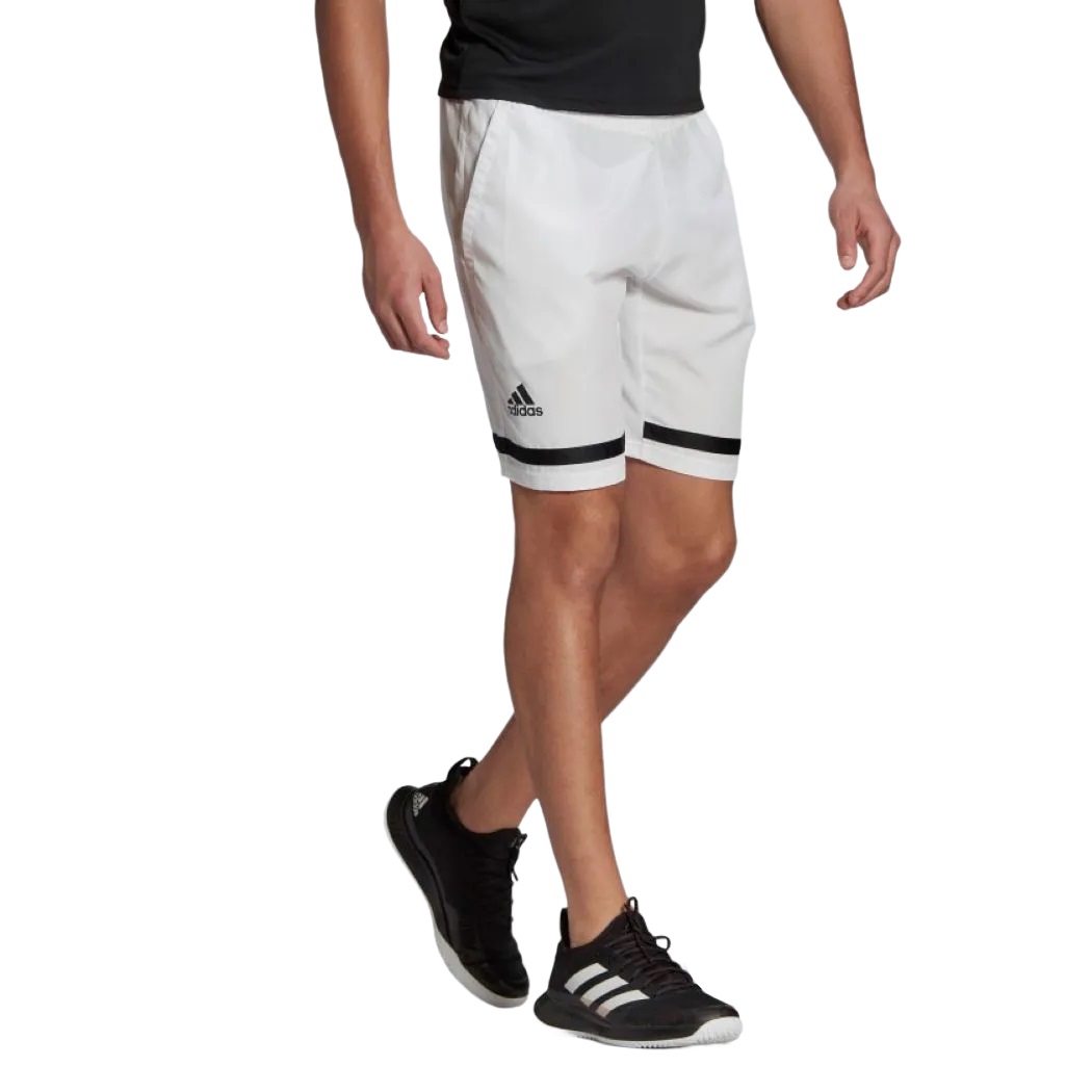 Shorts Adidas Tennis Club Masculino Branco e Preto