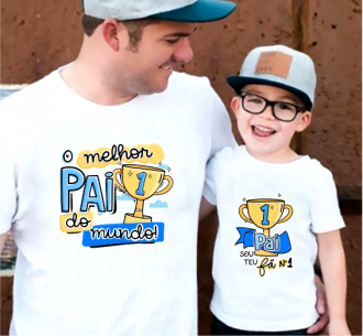 Kit Camiseta Dia Dos Pais  - Melhor Pai Do Mundo