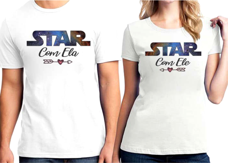 Camiseta Personalizada Casal -Star