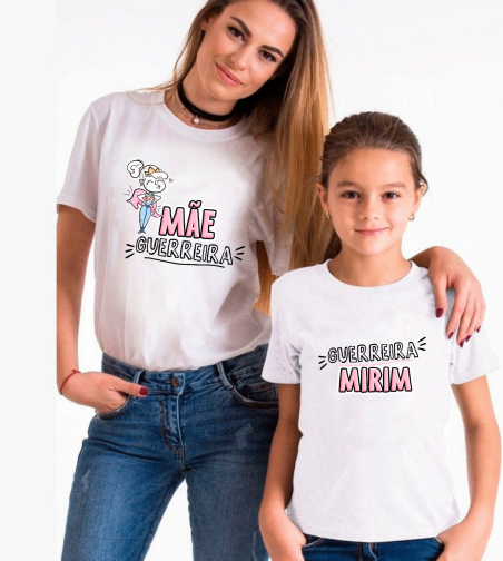 Kit Camiseta Personalizada Tal Mãe Tal filha