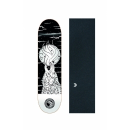 Shape Cisco Skate Fiber Decks Serie Animais Noturnos Wolf 8.25" + Lixa Emborrachada